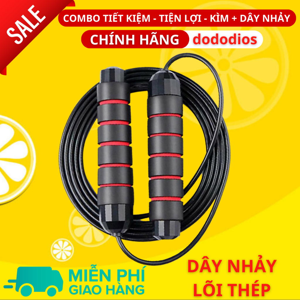 Ảnh Combo Kìm Bóp Tay Dây Nhảy Lõi Thép - Kìm 60kg 100kg Và 120kg - Màn Hình Điện Tử Đếm Số - Hãng Dododios 4