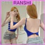 Áo Hai Dây Croptop Hotgirl Hở Lưng Có Đệm Mút Ngực RANSHI Cách Điệu Siêu Xinh Chất Tăm Lạnh Dễ Chịu - RA162