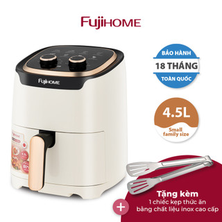 Nồi chiên không dầu FUJIHOME A4EW dung tích 4.5l,  vỉ chiên phủ chống dính - Công suất 1400W