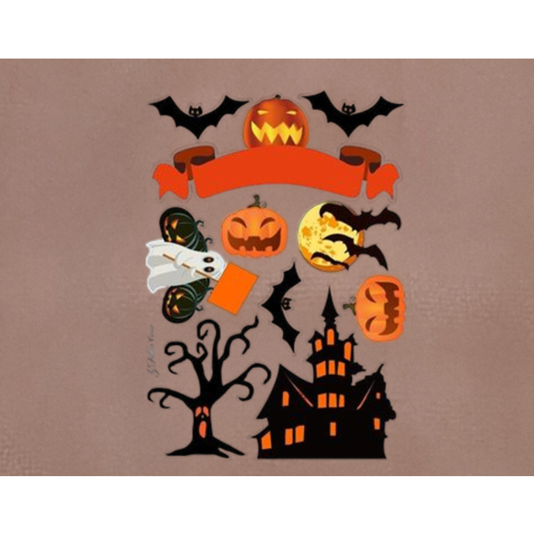 HÌNH ỦIÁO-sticker Halloween cute ủi áo trực tiếp bằng bàn ủi ÁO ĐẸP -Hình in chuyển nhiệt -Gía Khuyến Mãi-THOTRANG.OFFI