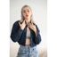 KJ2601 Jacket denim túi hộp