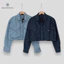 KJ2601 Jacket denim túi hộp