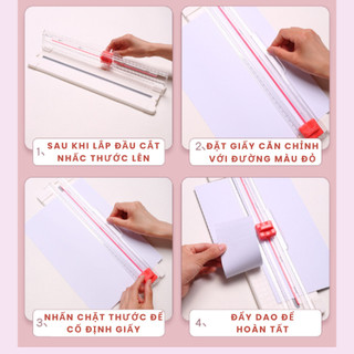 Bảng Cắt Giấy Đa Năng – Trimmer Cắt Giấy A4/A5 – Thước Đo Chuẩn
