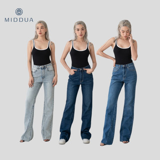 MIDDUA - JN154 Suông mix loe lai xéo chiều dài +104cm