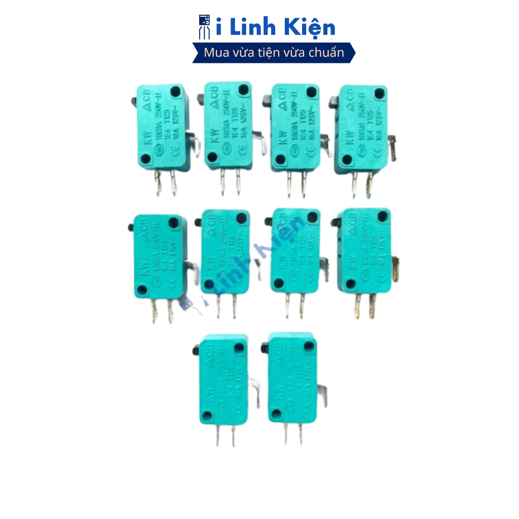 Công tắc hành trình, công tắc cửa lò vi sóng, nồi cơm điện 16A 250V màu xanh ilinhkien