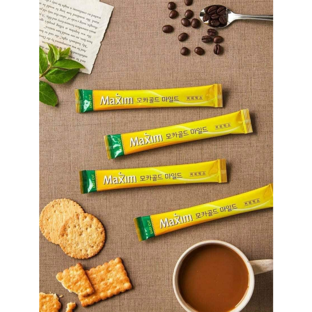 CÀ PHÊ MAXIM HÀN QUỐC MOCHA GOLD 100 GÓI - 맥심 커피 모카골드 마일드