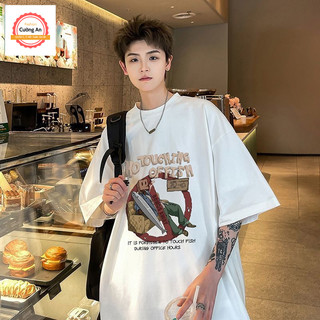 Áo thun nam, áo phông nam tay ngắn, tay lỡ cổ tròn chất thun lạnh dày dặn thoáng mát  ATN002 - Cường An Fashion