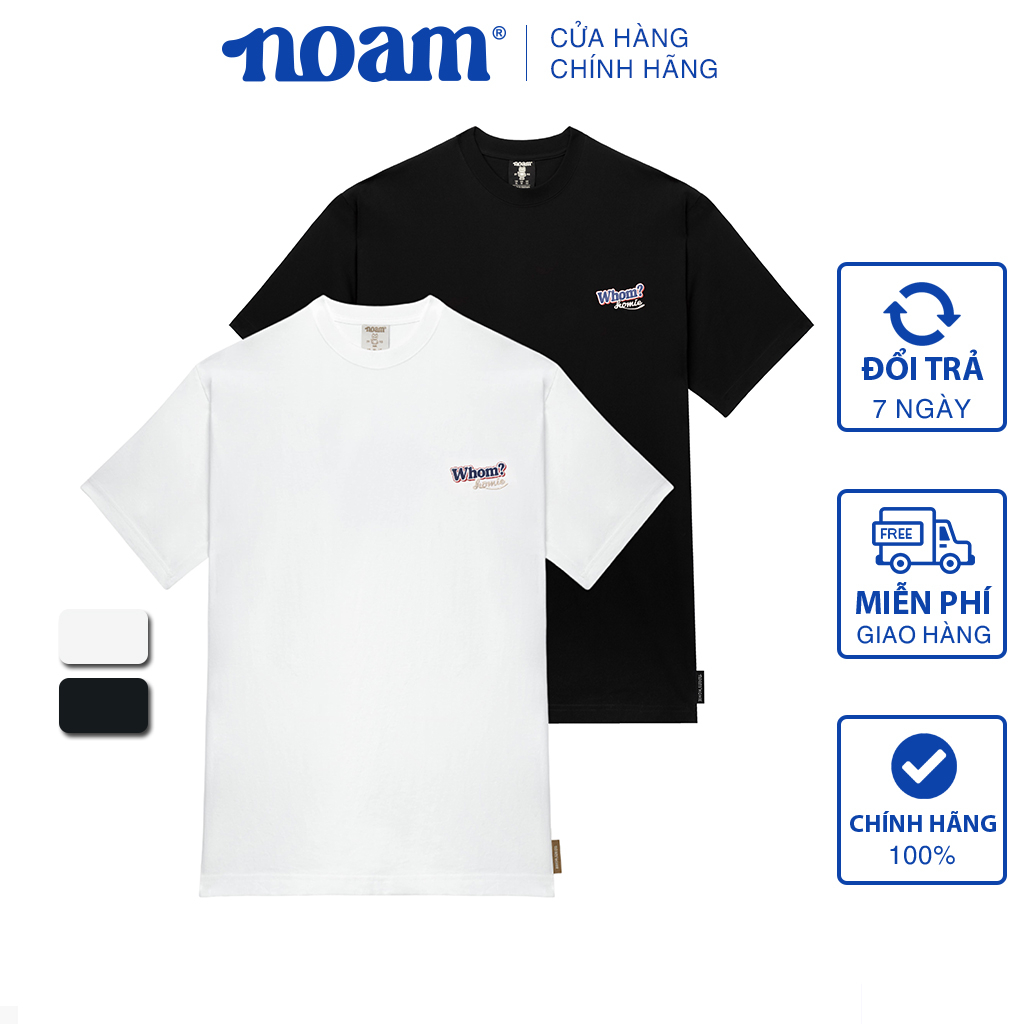 Áo thun Form rộng NOAM Homies Unisex 100% Cotton – Màu đen