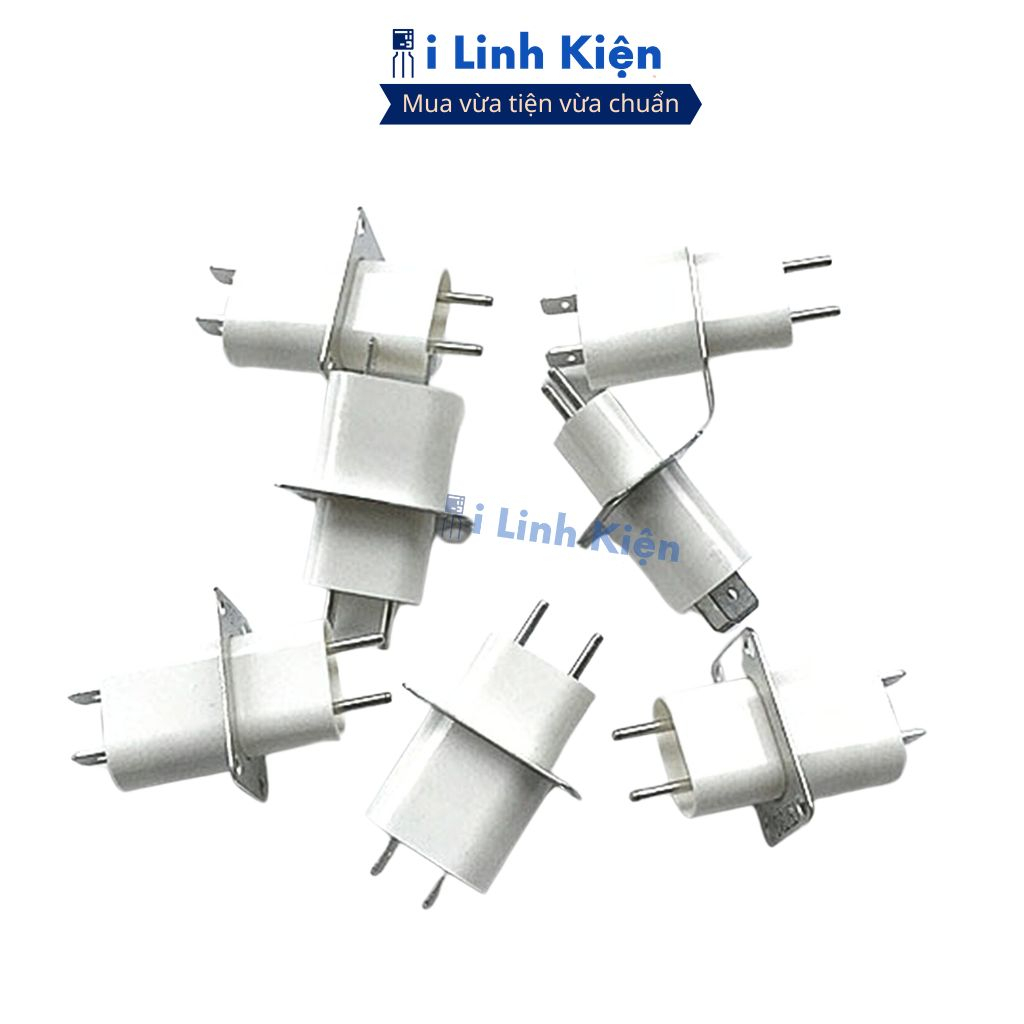Chân cắm đèn lò vi sóng màu trắng bền bỉ chính hãng ilinhkien