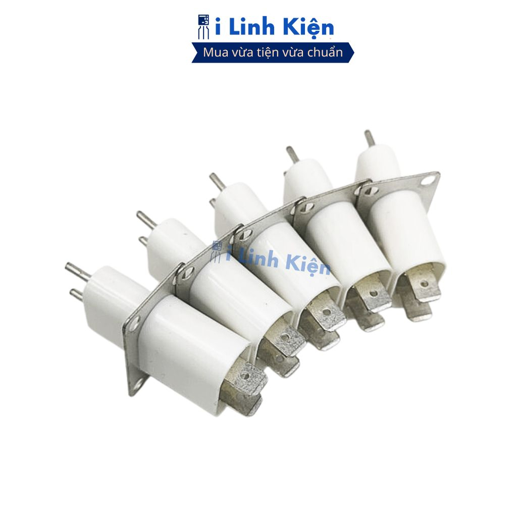 Chân cắm đèn lò vi sóng màu trắng bền bỉ chính hãng ilinhkien
