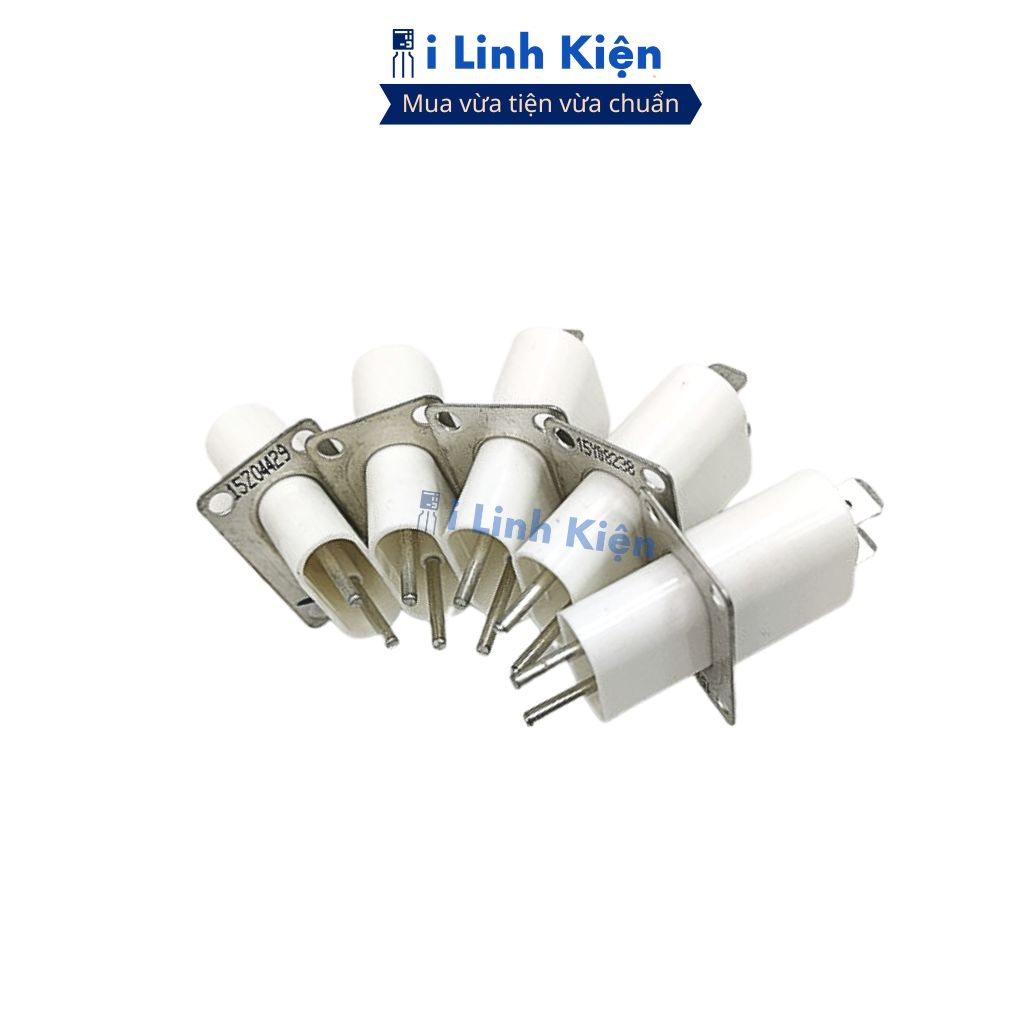 Chân cắm đèn lò vi sóng màu trắng bền bỉ chính hãng ilinhkien