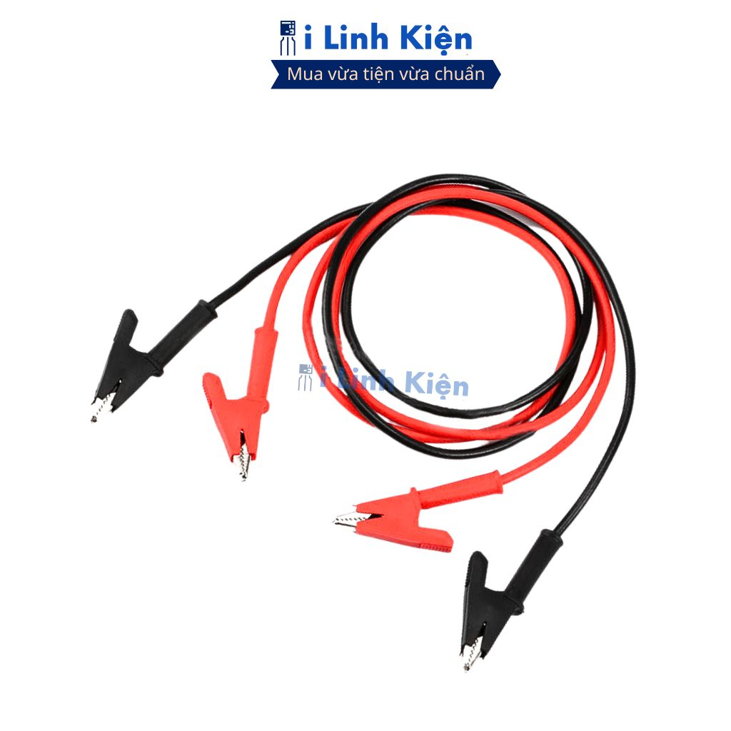 Dây kẹp cá sấu 2 đầu loại tốt dài 1 mét chất lượng cao ilinhkien ( giá 1 sợi )