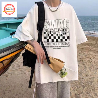 Áo thun nam, áo phông nam tay ngắn, tay lỡ cổ tròn chất thun lạnh dày dặn thoáng mát  ATN007 - Cường An Fashion