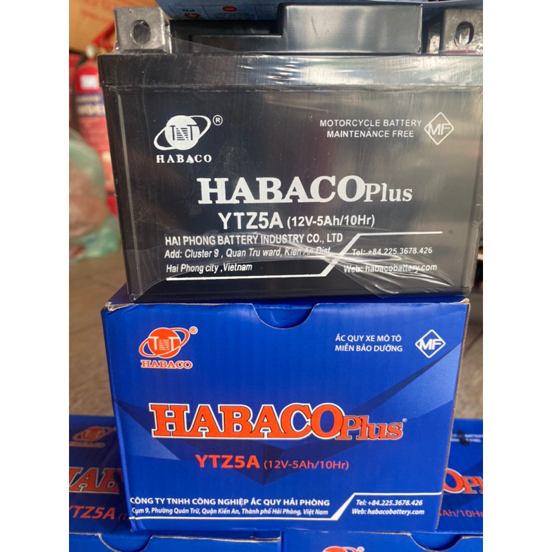 Ắc quy khô Habaco 12V- 5A thấp. Bảo hành 12 tháng | Shopee Việt Nam
