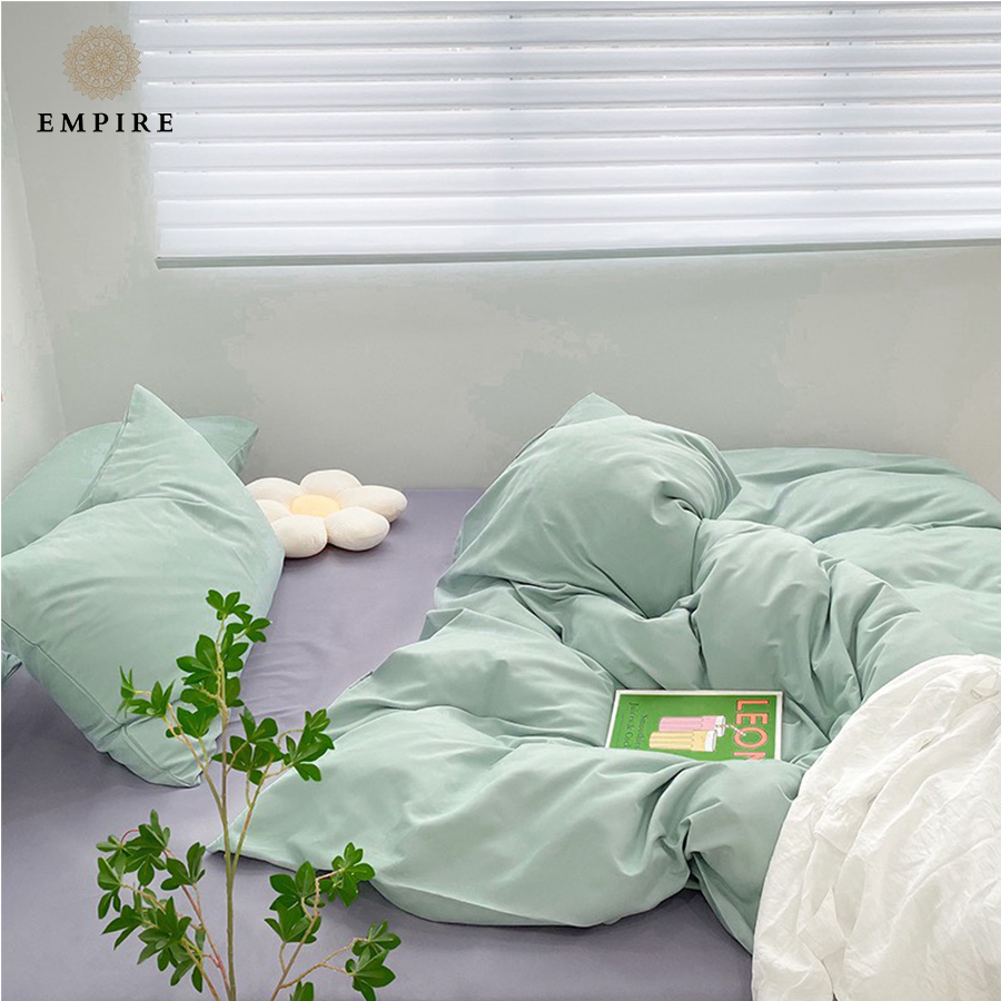 Bộ chăn ga gối nệm 5 món EMPIRE set ga trải giường cotton tici bo chun drap- Empire Bedding & Decor