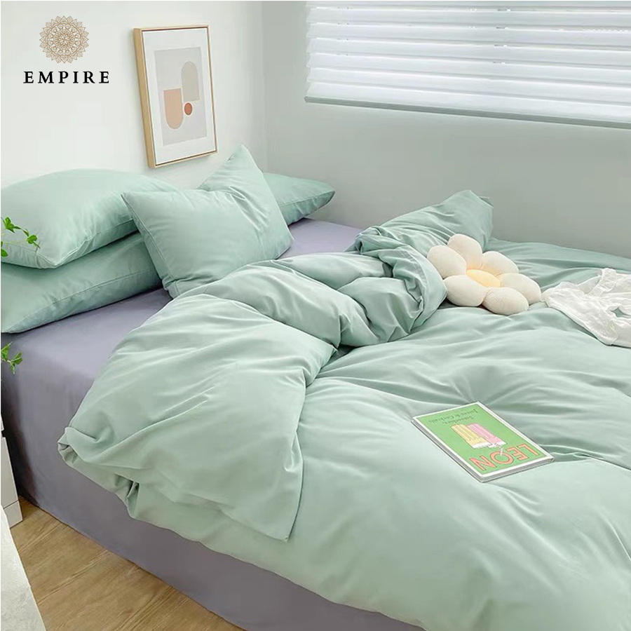 Bộ chăn ga gối nệm 5 món EMPIRE set ga trải giường cotton tici bo chun drap- Empire Bedding & Decor