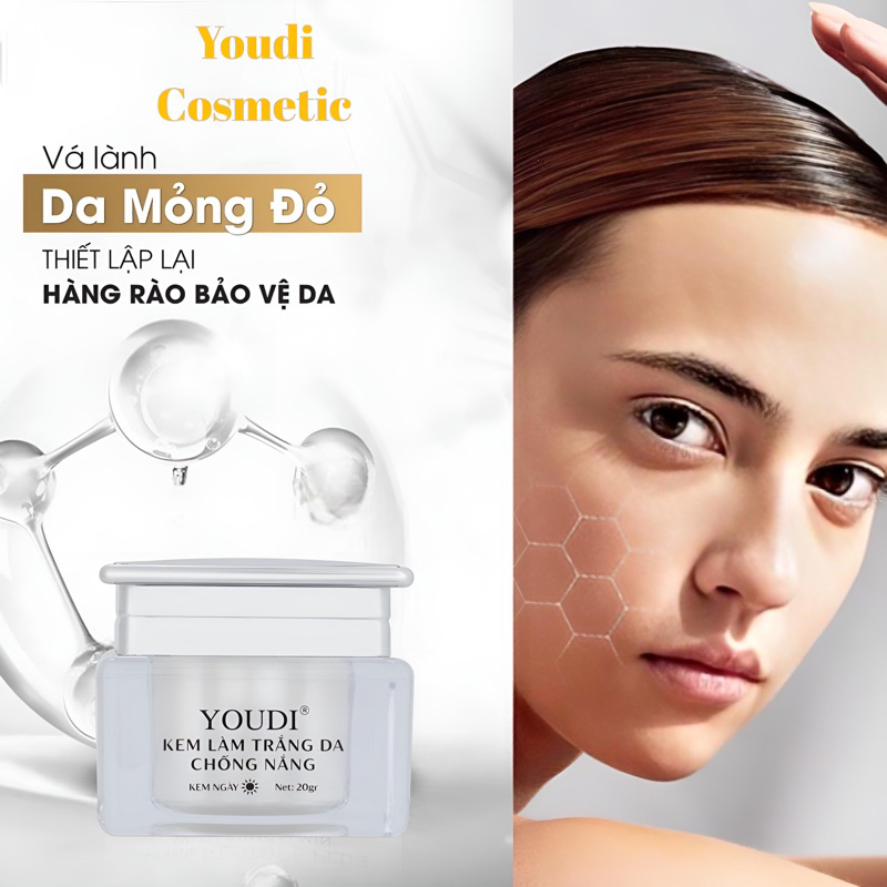 Kem dưỡng trắng căng bóng mềm mịn da YOUDI 20gam