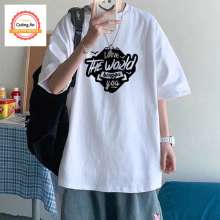 Áo thun nam, áo phông nam tay ngắn, tay lỡ cổ tròn chất thun lạnh dày dặn thoáng mát  ATN015 - Cường An Fashion