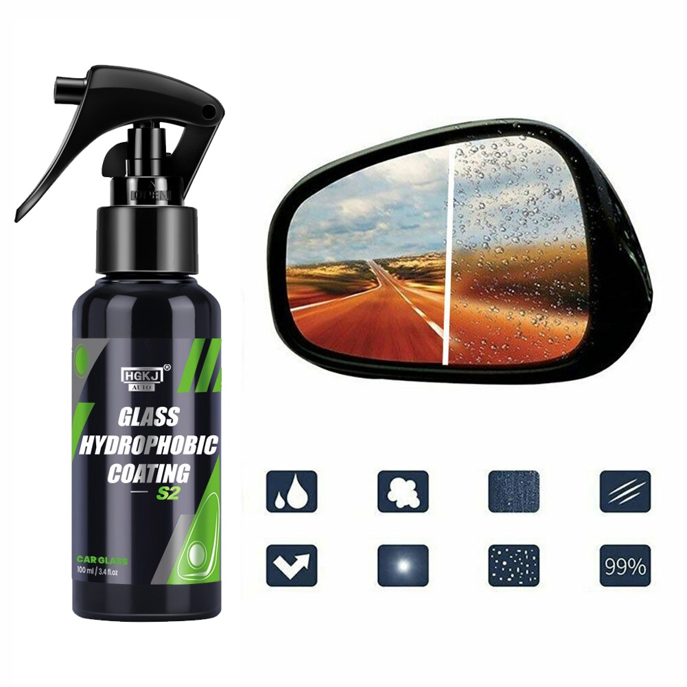 Glass Hydrophobic Coating - Chai Xịt Chống Bám Nước Cho Gương, KÍnh Xe Ô Tô Loại cao cấp S2 dung tích 300ml - PKN-184