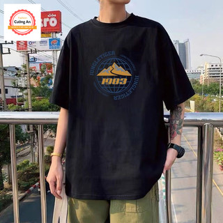 Áo thun nam, áo phông nam tay ngắn, tay lỡ cổ tròn chất thun lạnh dày dặn thoáng mát  ATN034 - Cường An Fashion