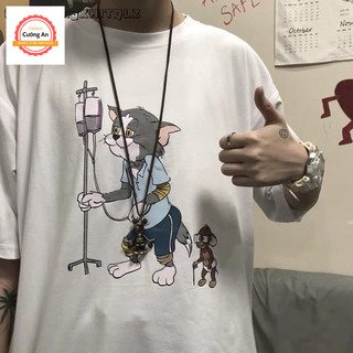 Áo thun nam, áo phông nam tay ngắn, tay lỡ cổ tròn chất thun lạnh dày dặn thoáng mát  ATN035 - Cường An Fashion