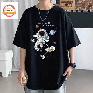 Áo thun nam, áo phông nam tay ngắn, tay lỡ cổ tròn chất thun lạnh dày dặn thoáng mát  ATN034 - Cường An Fashion