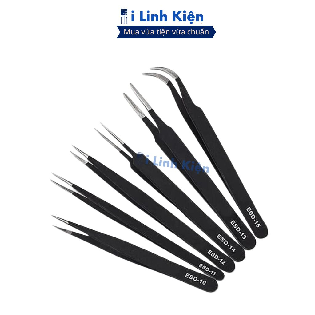 Combo 10 nhíp gắp linh kiện điện tử chống tĩnh điện chất lượng tốt ilinhkien