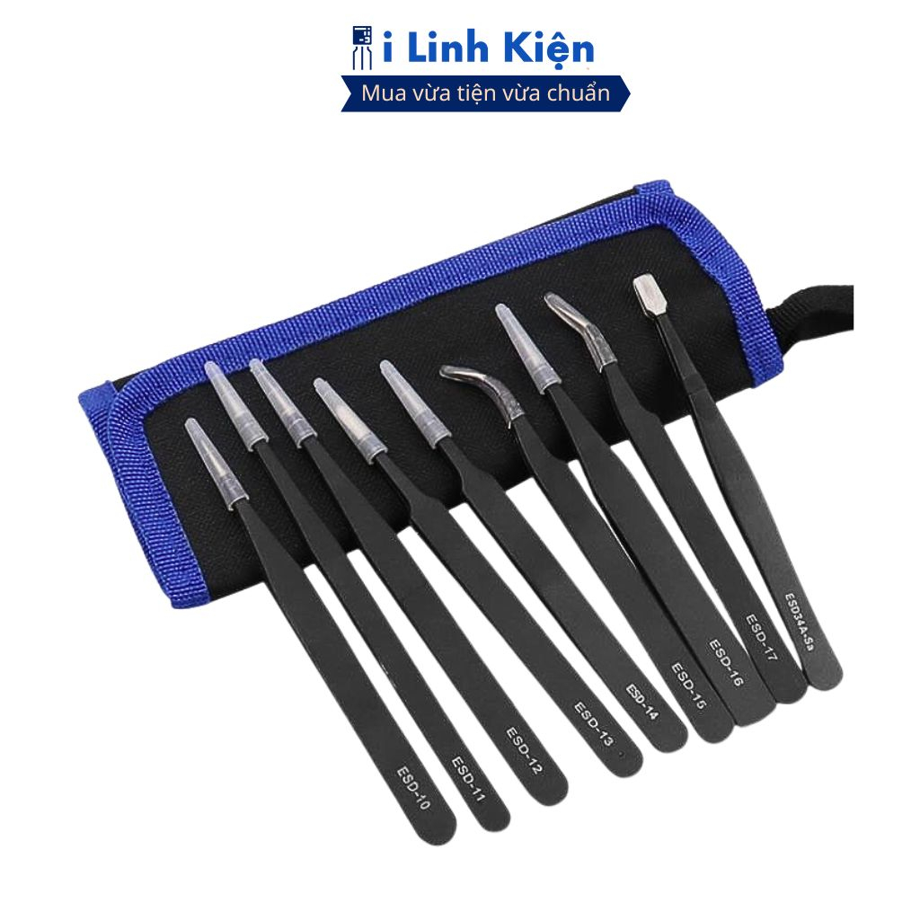 Combo 10 nhíp gắp linh kiện điện tử chống tĩnh điện chất lượng tốt ilinhkien