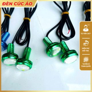 Đèn cúc áo trang trí ga lăng ô tô nhiều màu sắc, dùng điện 12v, không nháy