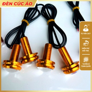 Đèn cúc áo trang trí ga lăng ô tô nhiều màu sắc, dùng điện 12v, không nháy