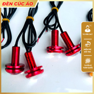 Đèn cúc áo trang trí ga lăng ô tô nhiều màu sắc, dùng điện 12v, không nháy