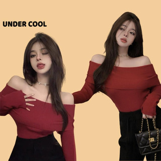 Áo Len Dài Tay Trễ Vai UNDERCOOL Mềm Mại Tôn Dáng Trẻ Trung ADT07