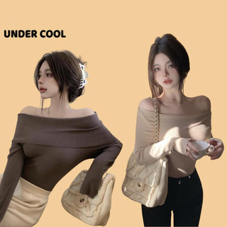 Áo Len Dài Tay Trễ Vai UNDERCOOL Mềm Mại Tôn Dáng Trẻ Trung ADT07