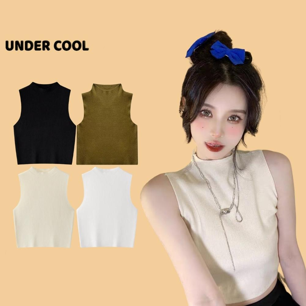 Áo Ba Lỗ Sát Nách UNDERCOOL Len Thỏ Cổ 3 Phân Trẻ Trung ABL10