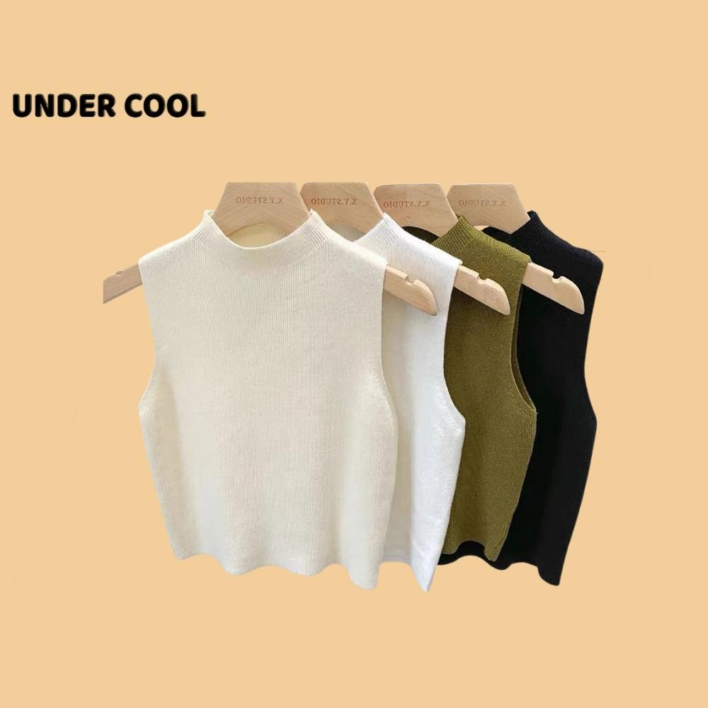 Áo Ba Lỗ Sát Nách UNDERCOOL Len Thỏ Cổ 3 Phân Trẻ Trung ABL10