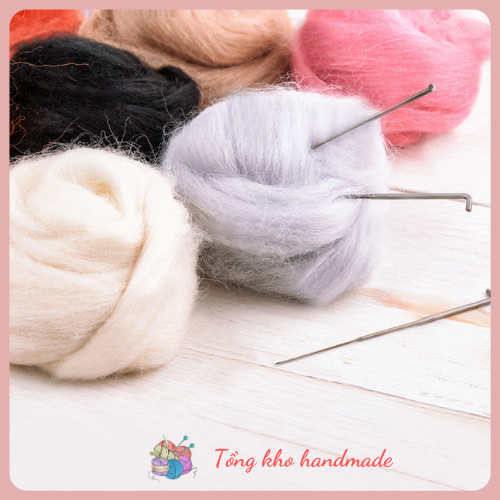 Len Chọc, Len Nỉ Handmade Full 100 Màu - Tổng Kho Handmade | Shopee ...