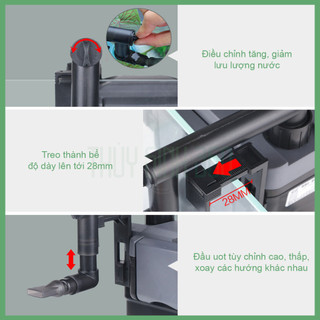 Lọc Treo SunSun HBL 803/ 802/ 801 - Sử Dụng Cho Hồ Cá Cảnh, Thủy Sinh - Vận Hành Bền Bỉ
