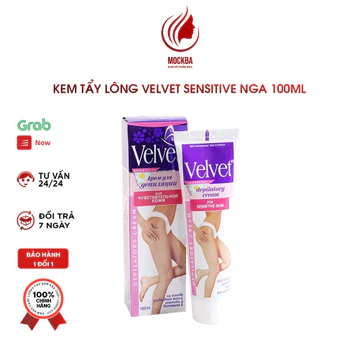 Combo Kem Tẩy Lông Chân + Xịt Dưỡng Velvet, Hàng Nga,100ml Tẩy Lông Chân, Tẩy Lông Tay, Tẩy Lông Nách Không Gây Khô Rát