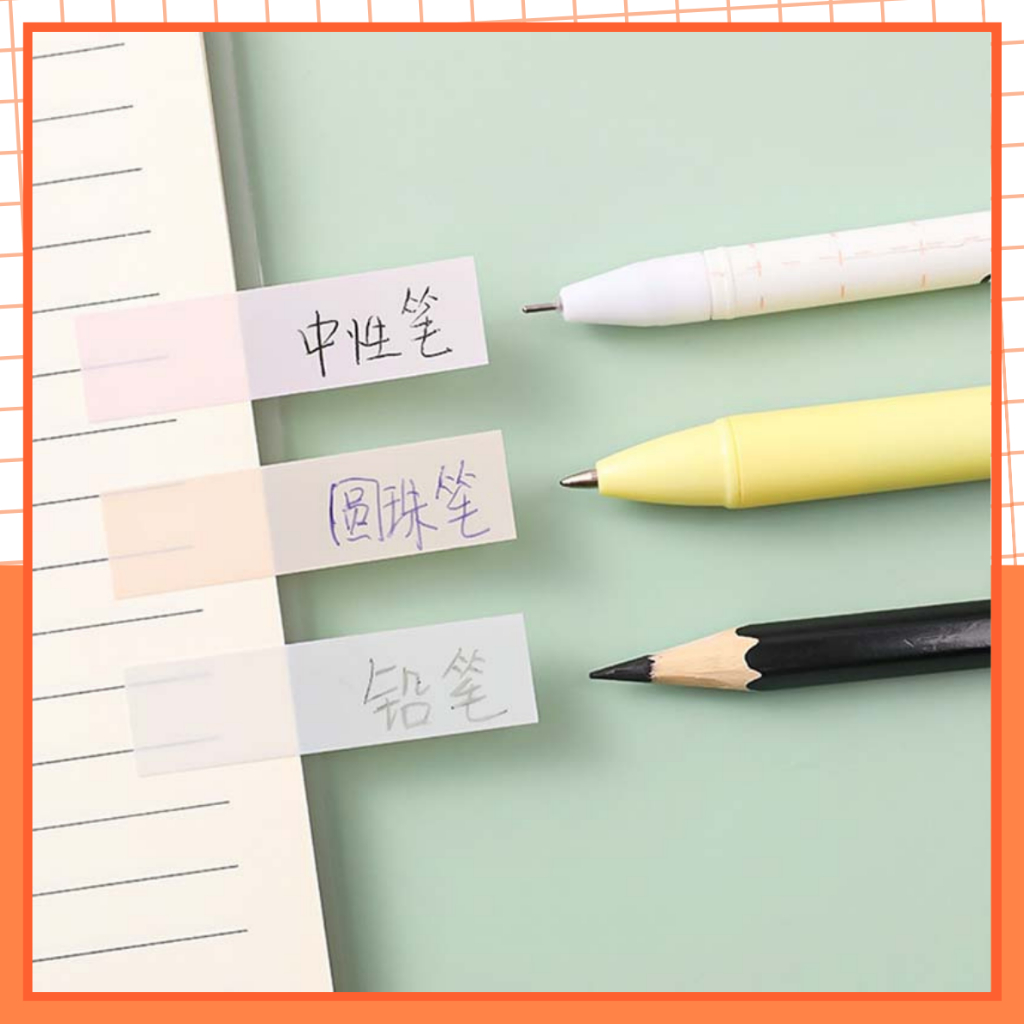 Giấy Note Đánh Dấu MEKI, Giấy Ghi Chú 5 Màu Trong Suốt Tự Dính | BigBuy360 - bigbuy360.vn