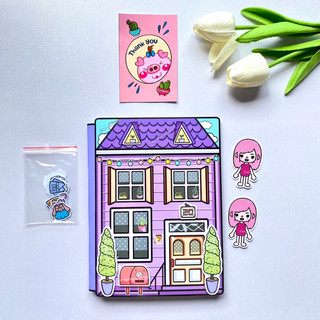 Ngôi nhà màu sắc lấp lánh của Tocaboca- Búp bê giấy