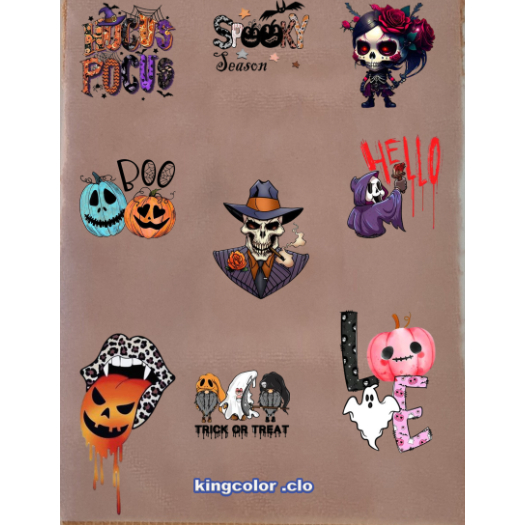 HÌNH ỦI ÉP NHIỆT-HÌNH IN ỦI QUẦN ÁO ÁO-sticker Halloween cute ủi áo trực tiếp bằng bàn ủi ÁO ĐẸP -Gía Khuyến Mãi