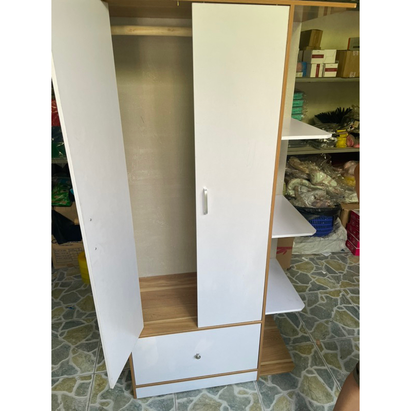 [hoả tốc] Tủ quần áo gỗ kích thước 1m6x80x40cm chất liệu gỗ mdf chống thấm nước