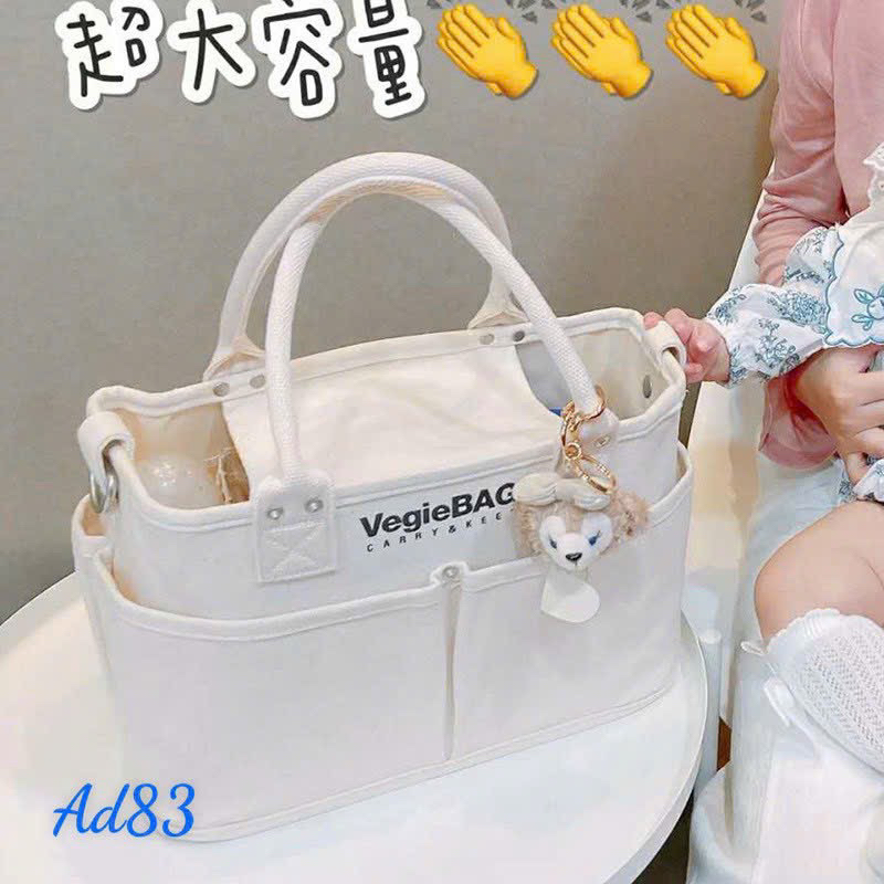 Túi xách Bỉm Sữa Cho Mẹ Và Bé Đa Năng Giữ Nhiệt Nhiều Ngăn Phong Cách Hàn Quốc, cao cấp loại 1
