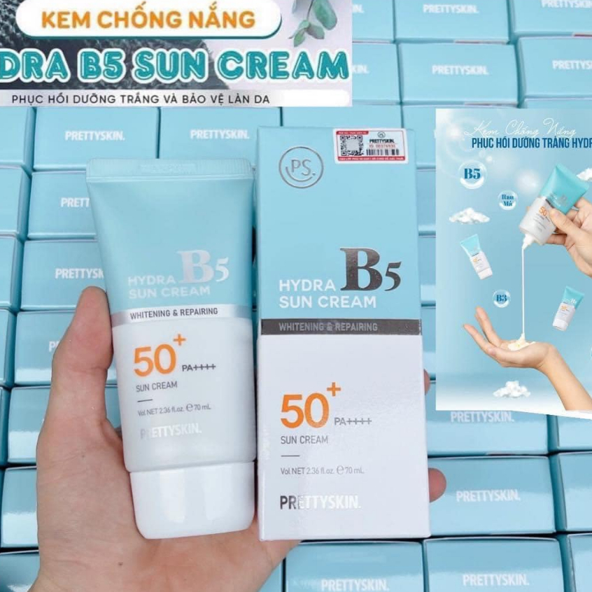 Kem Chống Nắng Phục Hồi Dưỡng Trắng B5 Spf50 Pa Prety Skin Sun Cream 70ml Shopee Việt Nam 3746