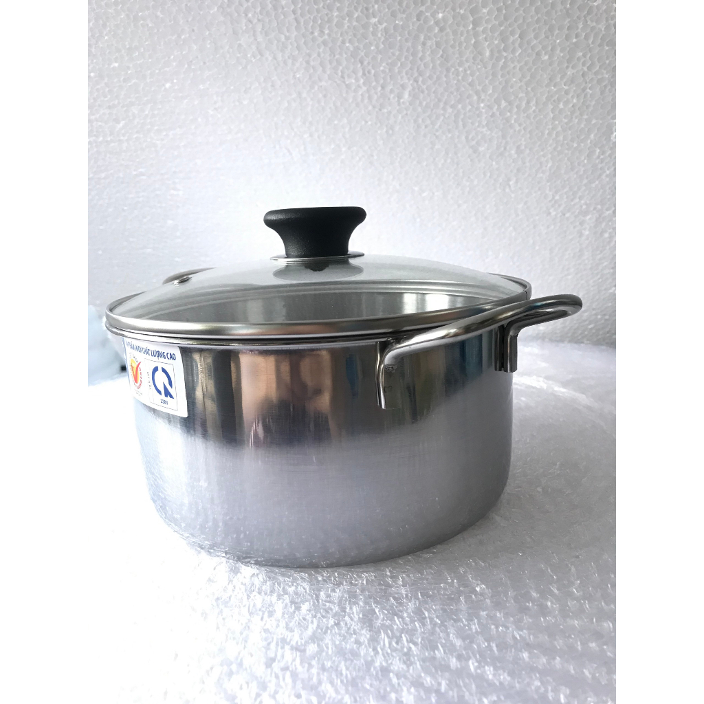 Nồi inox 1 đáy Đông Á Cook, size 20cm - dùng được bếp điện từ | BigBuy360 - bigbuy360.vn