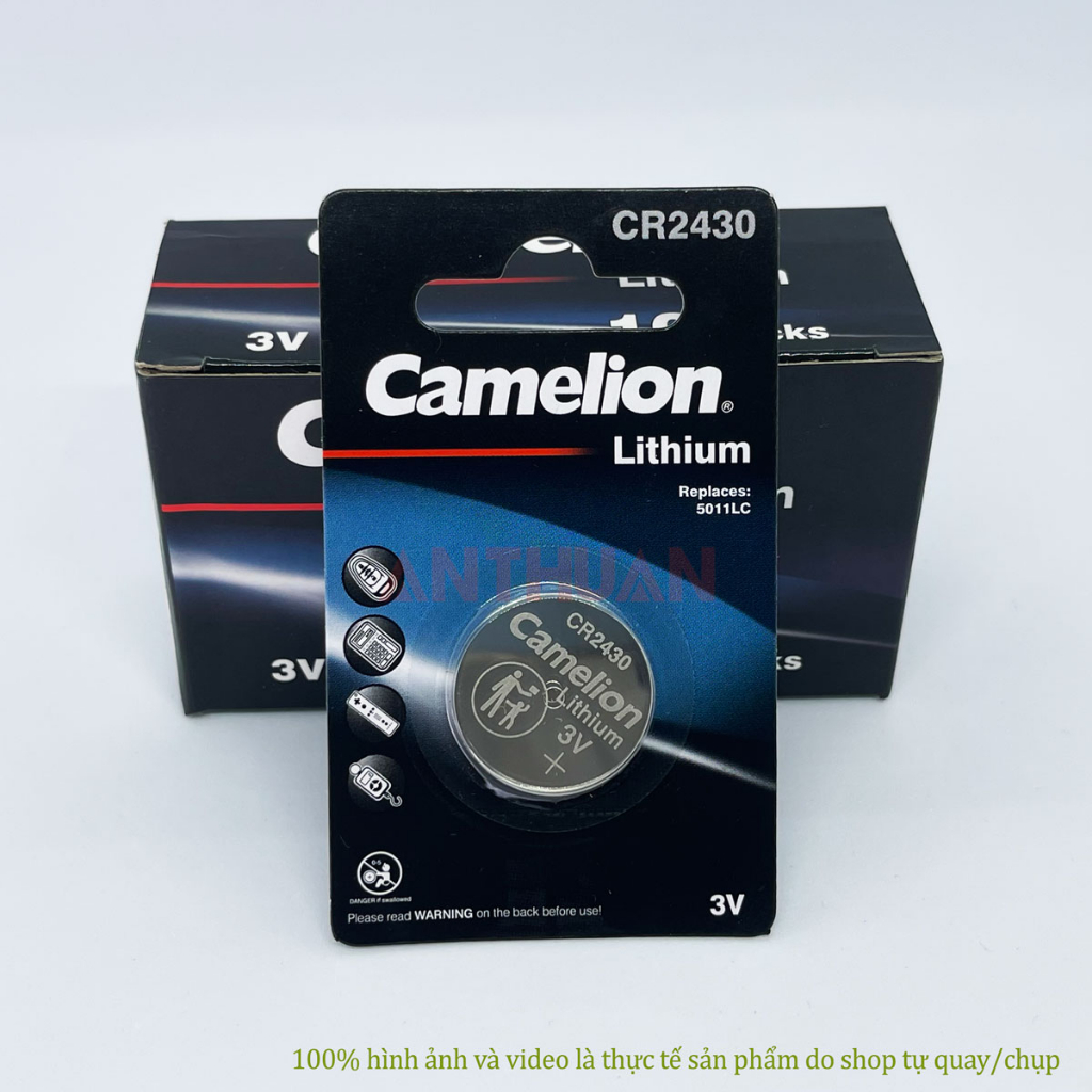 PIN CR2430 Camelion 3V Chính Hãng. Pin 5011LC / 2430 pin đồng hồ, smartkey chất lượng cao, hàng mới