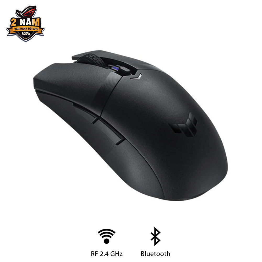Chuột game không dây ASUS TUF GAMING M4 Wireless (USB 2.4Hz và bluetooth), siêu nhẹ, 12.000 dpi, nắp vỏ bằng PBT