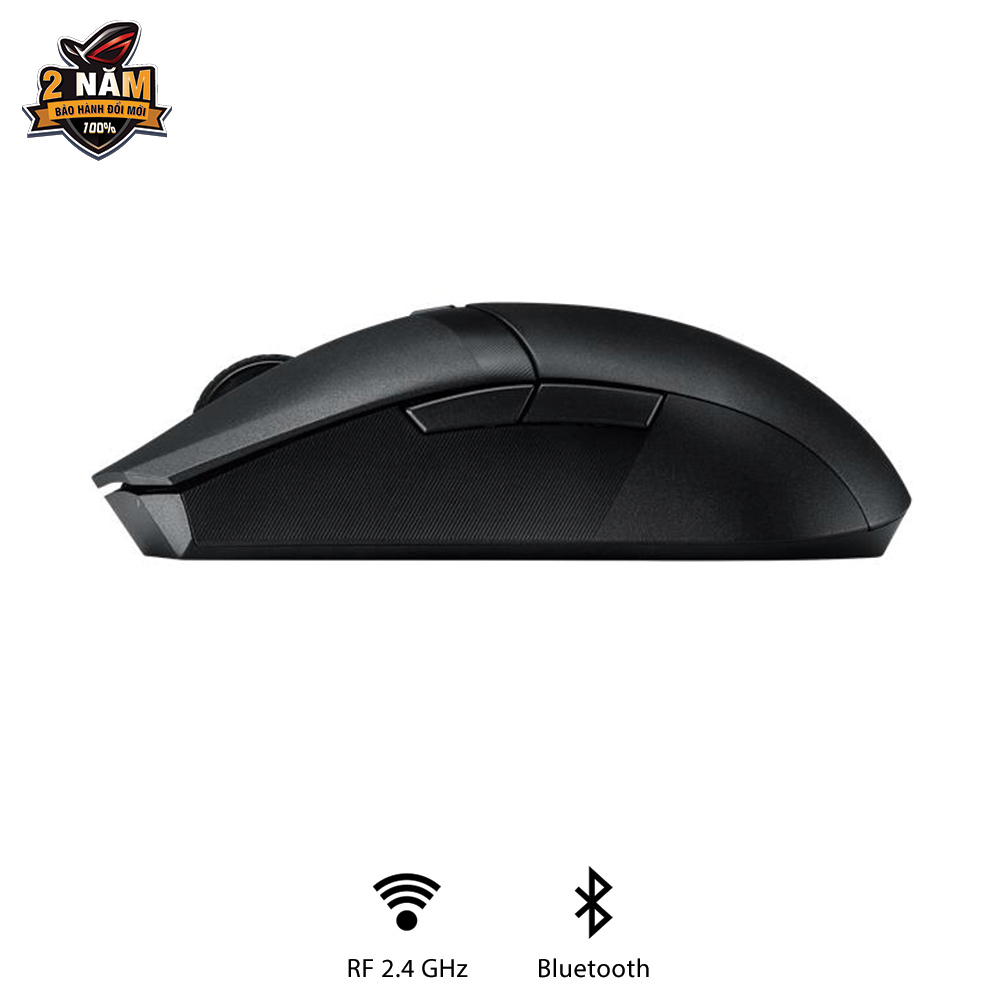 Chuột game không dây ASUS TUF GAMING M4 Wireless (USB 2.4Hz và bluetooth), siêu nhẹ, 12.000 dpi, nắp vỏ bằng PBT