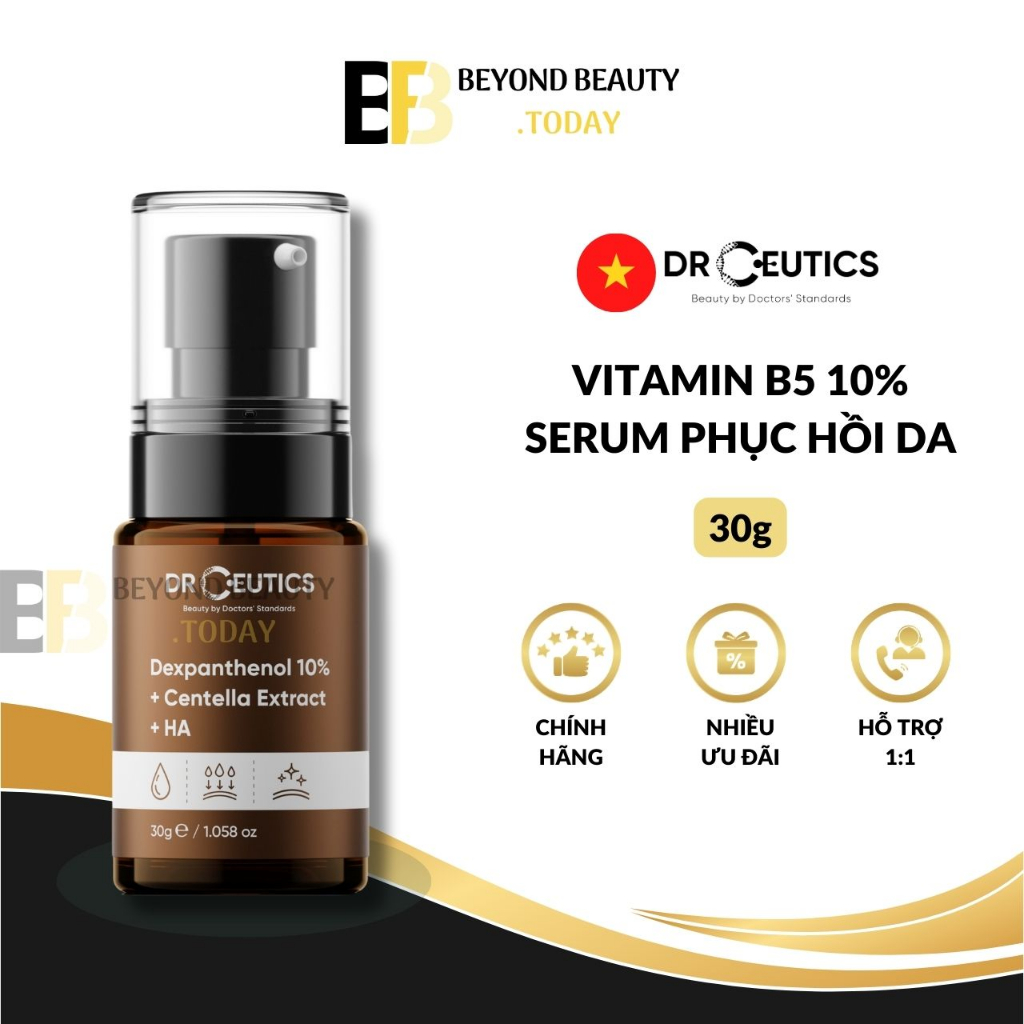 Serum Vitamin B5 10 DrCeutics Dưỡng Ẩm và Phục Hồi Da Dexpanthenol