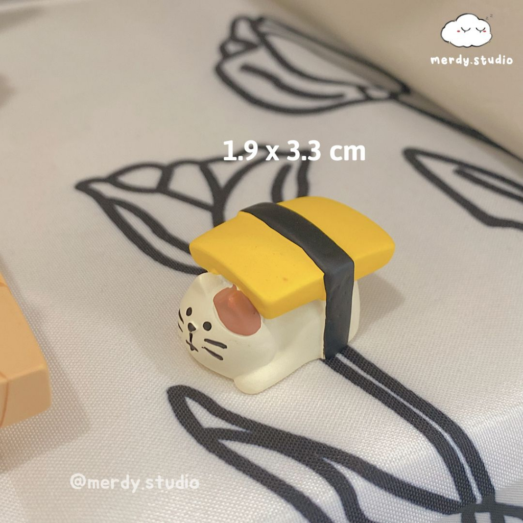 Mô hình mèo mini Meo Sushi decor bàn học | Shopee Việt Nam